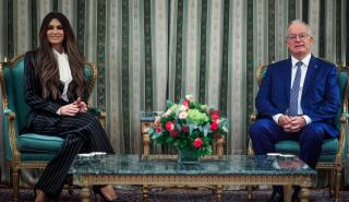 Η Κίμπερλι Γκιλφόιλ επέδωσε τα διαπιστευτήριά της στον ΠτΔ Τασούλα