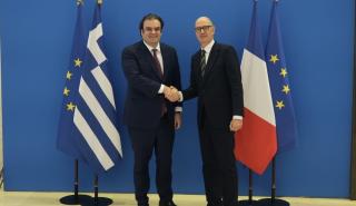Συνάντηση Πιερρακάκη με τον ΥΠΟΙΚ της Γαλλίας Roland Lescure