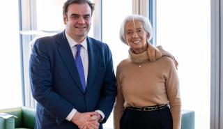 Πιερρακάκης με Λαγκάρντ: Στο επίκεντρο μία ισχυρότερη και πιο ανθεκτική Ευρωζώνη