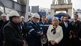 Παρουσίαση της πλωτής εξέδρας USSPS στα Ναυπηγεία Σαλαμίνας