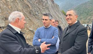 Δήμας: Σε εξέλιξη τα έργα αποκατάστασης του οδικού δικτύου στη Θεσσαλία