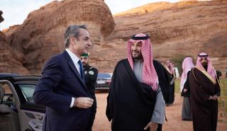 Τηλεφωνική επικοινωνία Μητσοτάκη με τον πρίγκιπα της Σαουδικής Αραβίας