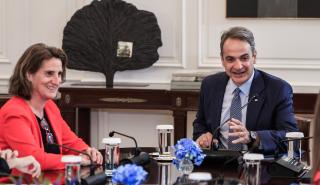 Μητσοτάκης σε Ριμπέρα: «Ρεαλιστική προσέγγιση στην πράσινη μετάβαση για διασφάλιση της ανταγωνιστικότητας»
