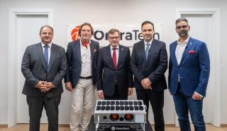 Εγκαίνια των γραφείων της OroraTech στην Αθήνα, παρουσία Παπαστεργίου και Γερμανού ΥΠΕΞ