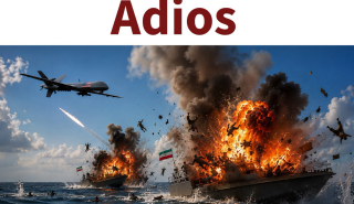 «Adios»: Πολεμική ανάρτηση από τον Τραμπ με φλεγόμενα πλοία του Ιράν