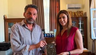 Επίσκεψη της Σοφίας Ζαχαράκη στη Χάλκη