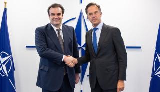 Συνάντηση Πιερρακάκη με Ρούτε για χρηματοδότηση άμυνας και ρήτρα διαφυγής