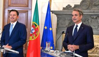 Μητσοτάκης: Στενότερη συνεργασία Ελλάδας και Πορτογαλίας σε άμυνα, οικονομία και πολιτική προστασία