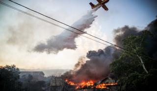 Χωρίς ενεργό μέτωπο η φωτιά στο Γάζι Ηρακλείου Κρήτης