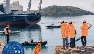 ΑΔΜΗΕ: Το έργο της ηλεκτρικής διασύνδεσης Κρήτης-Αττικής υποψήφιο στα ευρωπαϊκά βραβεία «Regiostars 2026»