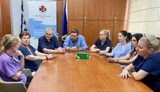 Χαρακόπουλος με νοσηλευτές στο ΓΝ Λάρισας: Αναγνώριση της προσφοράς νοσηλευτών η ένταξη στα βαρέα - ανθυγιεινά