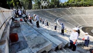 Παναθηναϊκό Στάδιο: Εργασίες καθαρισμού και συντήρησης των μαρμάρων για πρώτη φορά εδώ και 120 χρόνια