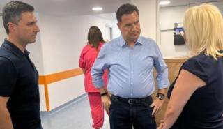 Επίσκεψη Γεωργιάδη σε δομές υγείας της Δ. Αττικής λόγω των πυρκαγιών