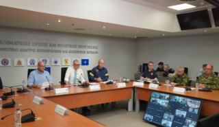 Τουρνάς: «Ιδιαίτερα δύσκολες οι συνθήκες - Αναδιάταξη και ενίσχυση των δυνάμεων λόγω των ισχυρών ανέμων»