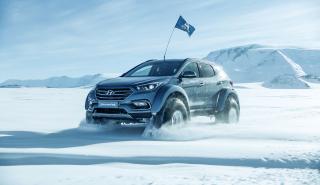 Με Hyundai Santa Fe στην Ανταρκτική