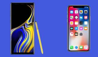 Galaxy Note9 VS iPhoneX: Αναμέτρηση γιγάντων αξίας 1.000 δολαρίων