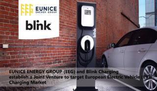 Συνεργασία Eunice Energy Group – Blink Charging για φόρτιση ηλεκτρικών οχημάτων