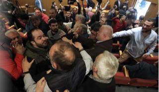 Νέα ένταση στη συνεδρίαση της ΓΣΕΕ - Στις 4 Απριλίου το νέο συνέδριο (pics)