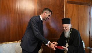 Στο Φανάρι ο Κώστας Μπακογιάννης - Συνάντηση με τον Οικουμενικό Πατριάρχη Βαρθολομαίο
