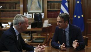 Για το αναπτυξιακό πλαίσιο της κυβέρνησης ενημερώθηκε ο Λεμέρ – Τετ α τετ με Μητσοτάκη, Σταϊκούρα