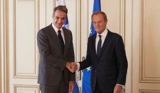 Μητσοτάκης - Τουσκ: Στο επίκεντρο το Brexit και η Τουρκία