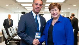 Για τις προοπτικές της ελληνικής οικονομίας συζήτησαν Σταϊκούρας - Γκεοργκίεβα