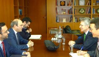 Για IGB και FSRU Αλεξανδρούπολης μίλησαν Χατζηδάκης - Πάιατ
