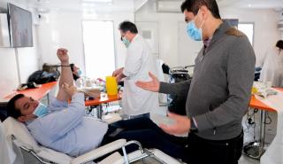 Αθρόα συμμετοχή στη διήμερη αιμοδοσία στο ΣΕΦ