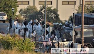 Λέσβος: Eπιχείρηση της ΕΛ.ΑΣ. για να μπουν οι μετανάστες στη δομή του Καρά Τεπέ