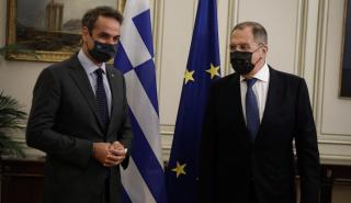 Μητσοτάκης σε Λαβρόφ: Η Τουρκία δρα ως ταραξίας και με θρησκευτικό μανδύα