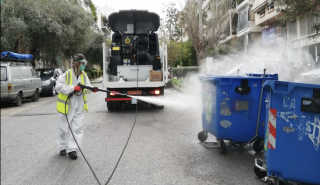 Δήμος Αθηναίων: Υδροσάρωση και απολύμανση στα Κάτω Πετράλωνα