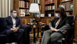 Σακελλαροπούλου - Τσίπρας: Ανάγκη εθνικής συνεννόησης και ομοψυχίας