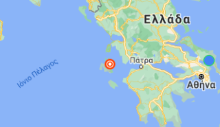 Ασθενής σεισμική δόνηση, μεγέθους 4,3 Ρίχτερ ανοιχτά της Ιθάκης