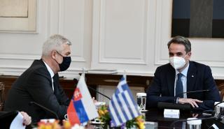 Η ενίσχυση των σχέσεων Ελλάδας - Σλοβακίας στη συνάντηση Μητσοτάκη με Κόρτσοκ