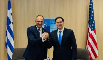 Συνάντηση Γεραπετρίτη - Ρούμπιο στη Σύνοδο του NATO: «Η Ελλάδα παράγοντας σταθερότητας στην περιοχή»