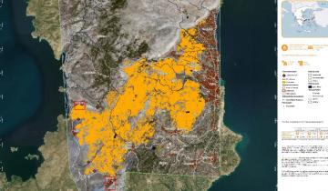 Περίπου 41 χιλιάδες στρέμματα κάηκαν από την μεγάλη πυρκαγιά στην Χίο