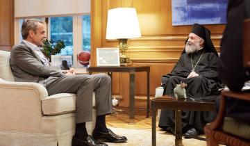 Συνάντηση Μητσοτάκη με τον Αρχιεπίσκοπο Αυστραλίας