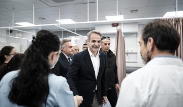 Επίσκεψη Μητσοτάκη στο ανακαινισμένο ΤΕΠ του ΓΝΑ «Ερυθρός Σταυρός»