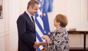 Συνάντηση Μητσοτάκη με την Μπατσελέ, υποψήφια για τη θέση γγ του ΟΗΕ και πρώην πρόεδρο της Χιλής