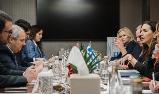 Συναντήσεις της Όλ. Κεφαλογιάννη στο περιθώριο της ΓΣ του Παγκόσμιου Οργανισμού Τουρισμού που διεξάγεται στο Ριάντ