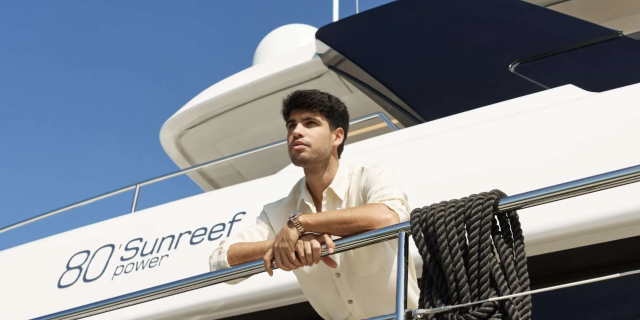 Ο Κάρλος Αλκαράθ στο νέο του superyacht
