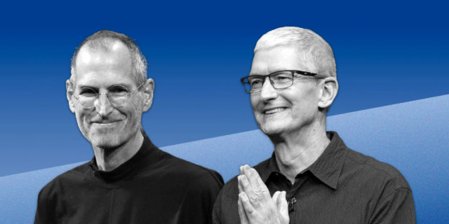 Apple: Οι Στιβ Τζομπς και Τιμ Κουκ σε αριθμούς