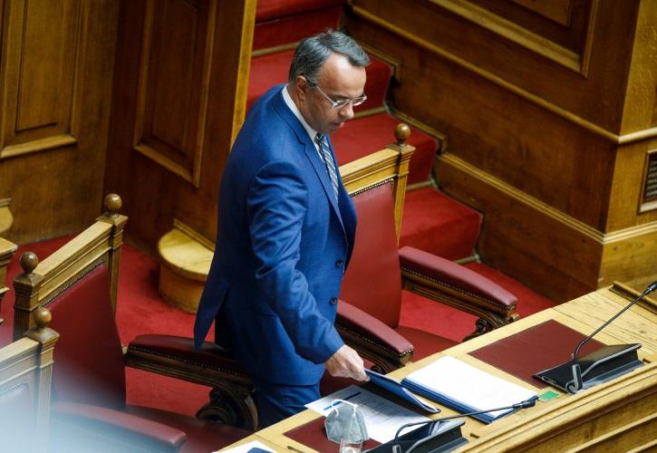 Ο υπουργός Οικονομικών, Χρήστος Σταϊκούρας, στη Βουλή 