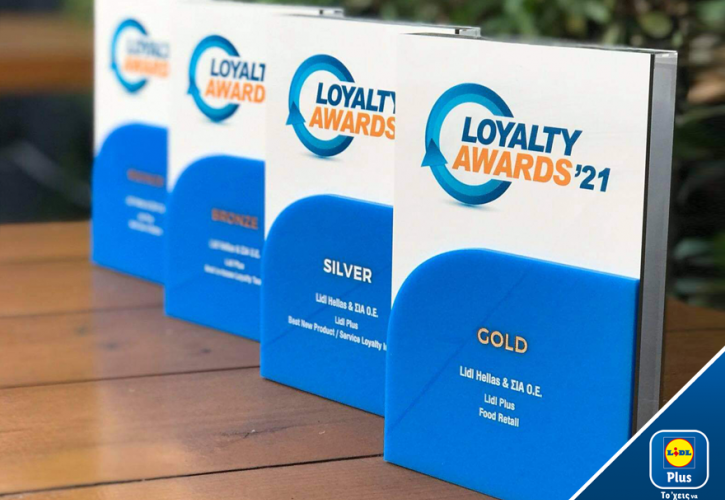 Τέσσερις διακρίσεις απέσπασε η Lidl Ελλάς στα Loyalty Awards 2021 για το Lidl Plus 