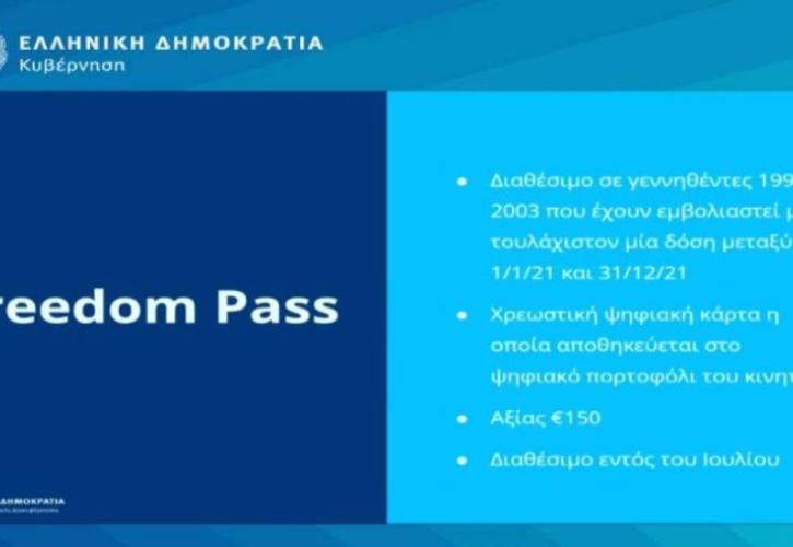 Το διπλό κίνητρο της Freedom Pass