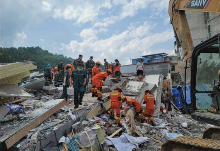Πέντε νεκροί από κατάρρευση κτηρίου στην Ουνάν της Κίνας