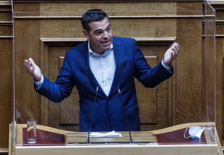 Ο Αλέξης Τσίπρας στη Βουλή