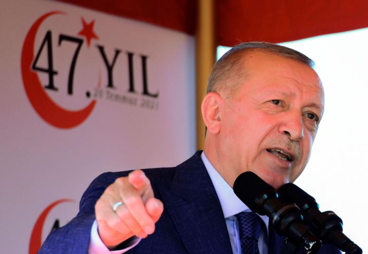 Νέες προκλήσεις από Ερντογάν - «Η Ελλάδα δεν είναι ισότιμη με την Τουρκία»
