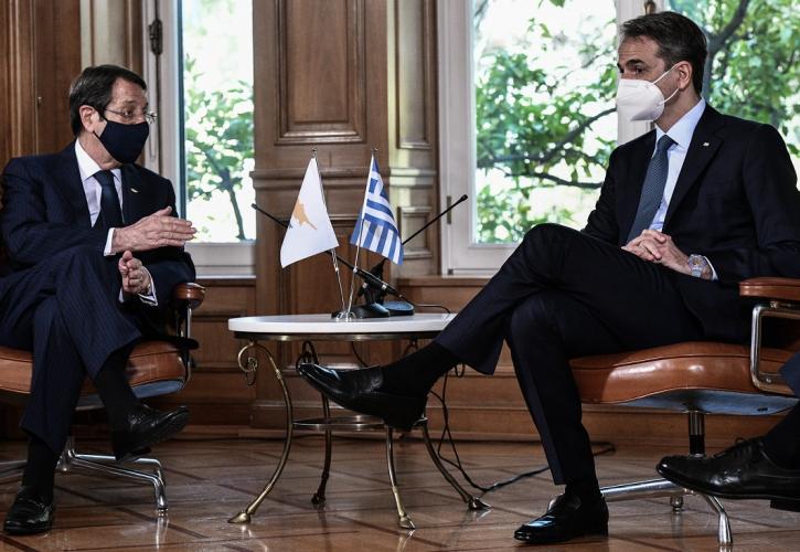 Κυρ. Μητσοτάκης σε Ν. Αναστασιάδη: Η Ελλάδα πάντα βρίσκεται και θα βρίσκεται στο πλευρό της Κύπρου