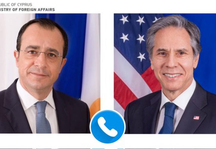 Κύπρος: Τηλεφωνική επικοινωνία Χριστοδουλίδη - Μπλίνκεν, για τις προκλήσεις Ερντογάν